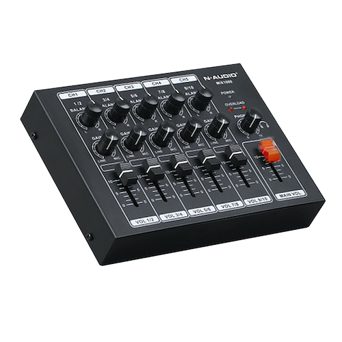 Mixer 10 Canales Mini (5 canales stereo) XP AUDIO MIX1000