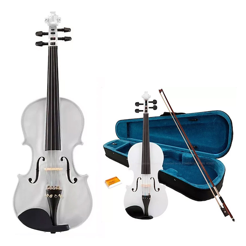 Violin 3/4 Blanco Con Estuche YIRELLY CV 101 3/4 W