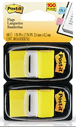 Post-it Banderitas 25,4mm x 43,2 Amarillo - Pack x 2 x 50 un ONIX
