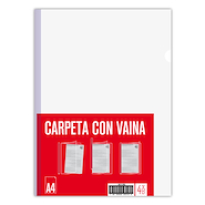 CARPETA A4 CON VAINA TRANSPARENTE 4 YOU
