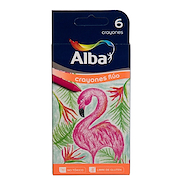 CRAYONES FLUO SET X 6 ALBA