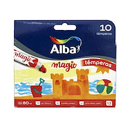 TEMPERA MAGIC CAJA X 10 SURTIDA ALBA 8 ml