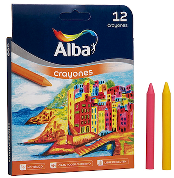 CRAYONES TRADICIONAL SET X 12 ALBA