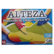 REPUESTO DIBUJO N°5 BLANCO X 8 Hjs ASAMBLEA