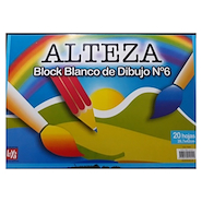 BLOCK DE DIBUJO ALTEZA N°6 X 20 Hjs ASAMBLEA BLANCO