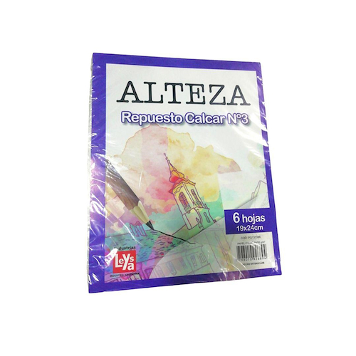 REPUESTO DE CALCAR N°3  X 6 Hjs ASAMBLEA - $ 2.000