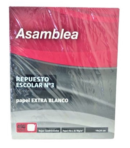 REPUESTO N°3 ASAMBLEA 400 HOJAS