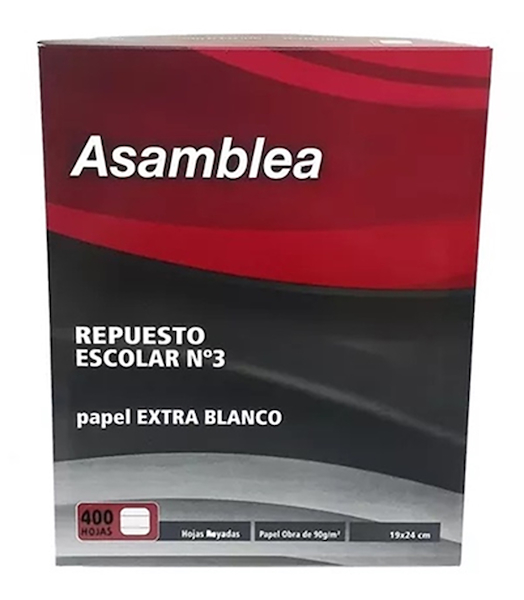 REPUESTO N°3 ASAMBLEA 400 HOJAS