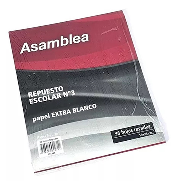 REPUESTO N°3 ASAMBLEA 96 HOJAS
