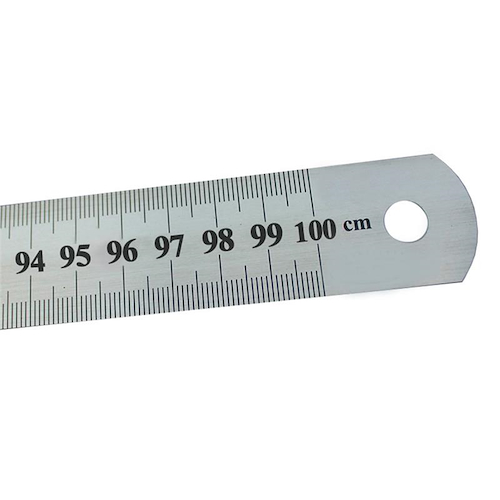 REGLA METALICA ASB 100cm ACERO INOXIDABLE - $ 12.900