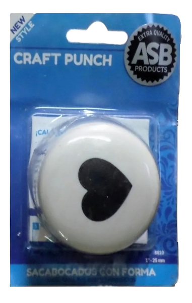 PERFORADORA CON FORMA MAGNETICA 25mm CON GUIA 6610 ASB CORAZON