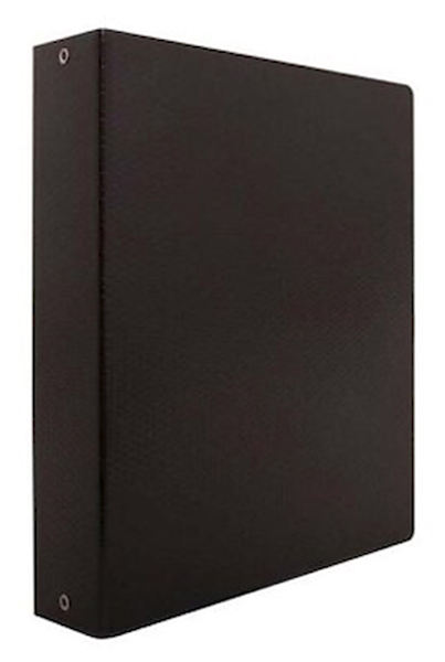 CARPETA FIBRA NEGRA AVIOS A4