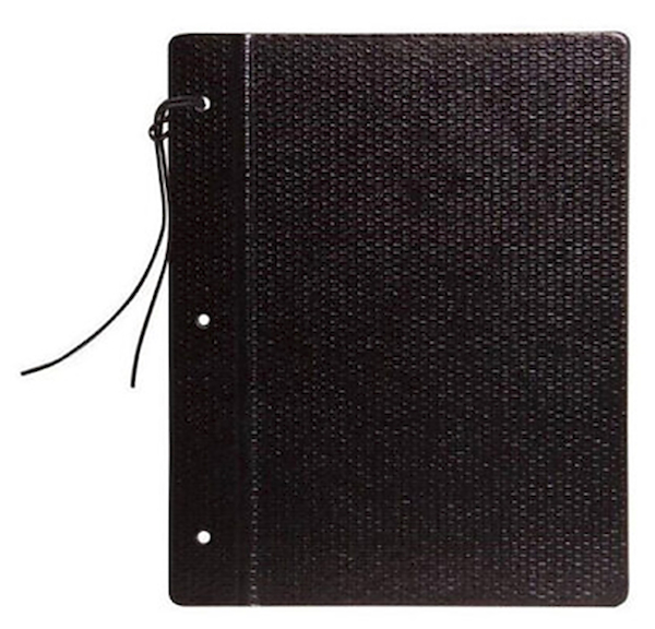 CARPETA FIBRA NEGRA AVIOS DOS TAPAS N°3