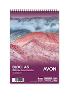 BLOCK A5 ESPIRAL 80 Hjs CUADRICULADO AVON