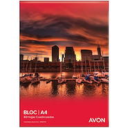 BLOCK A4 X 80 Hjs - CUADRICULADO AVON