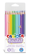 LAPICES COLOR PASTEL - SET X 12 CARIOCA