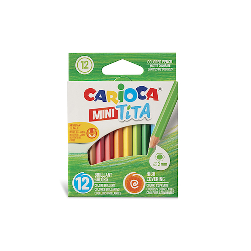 LAPICES MINI TITA COLORES X 12 CARIOCA - $ 3.600