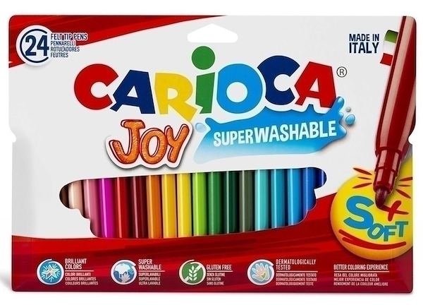 MARCADORES JOY CAJA X 24 CARIOCA X 24
