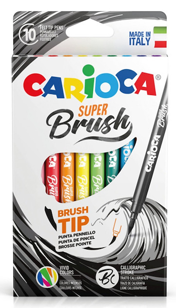 MARCADORES SET X 10 - SUPER BRUSH CARIOCA