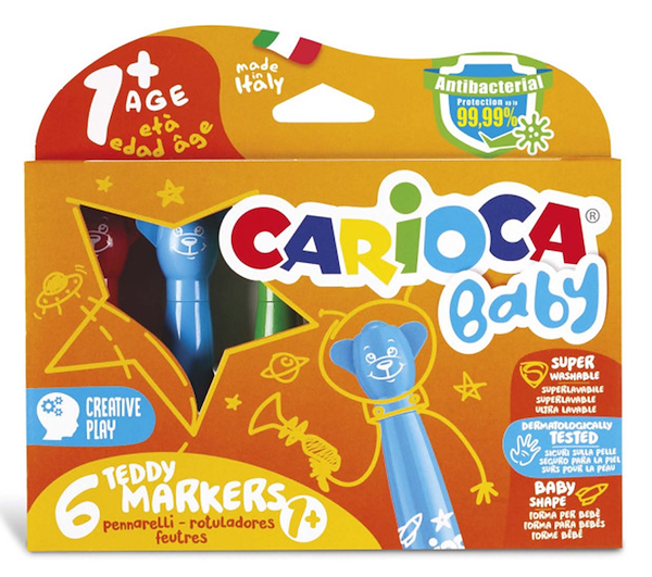 MARCADORES BABY OSITOS - SET X 6 CARIOCA