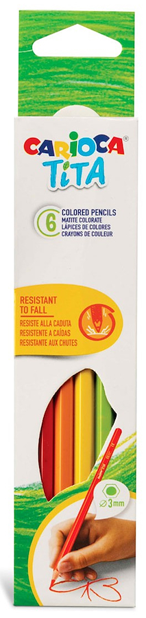LAPICES TITA COLORES X 6 CARIOCA - $ 2.700