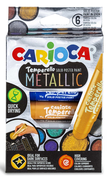 TEMPERA SOLIDA METALLIC CAJA X 6 CARIOCA