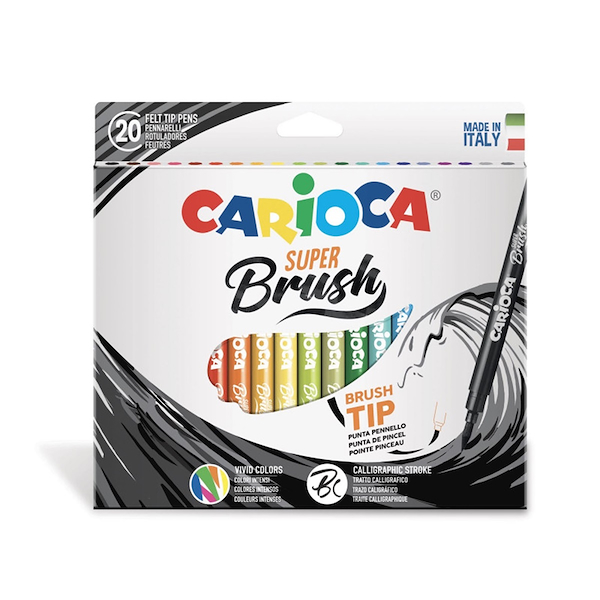 MARCADORES SET X 20 - SUPER BRUSH CARIOCA