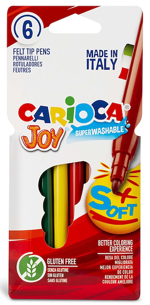 MARCADORES JOY CAJA X 6 CARIOCA