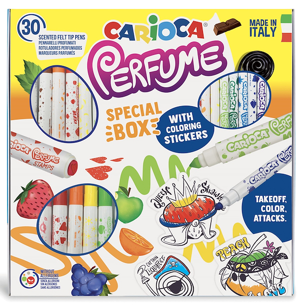 Marcadores Perfume + Stickers caja x 30 CARIOCA