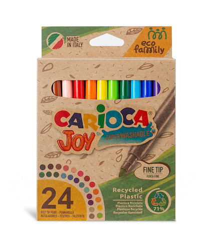 MARCADOR JOY X 24 ECOFAMILY CARIOCA - $ 12.000