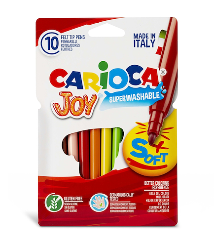 MARCADORES JOY CAJA X 10 CARIOCA X 10 - $ 5.000