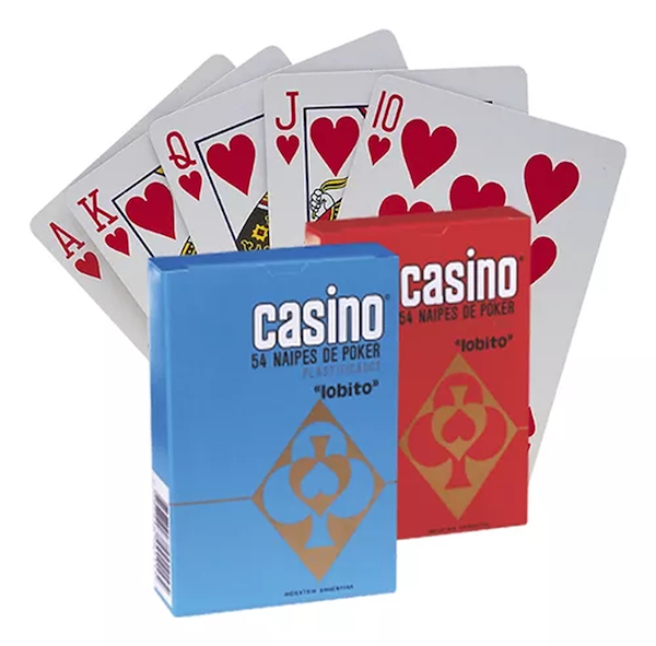 NAIPES CASINO POKER X 54 PLASTIFICADO CASINO