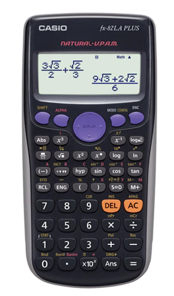 CALCULADORA CIENTIFICA CASIO FX-82 LA PLUS 2da Edition