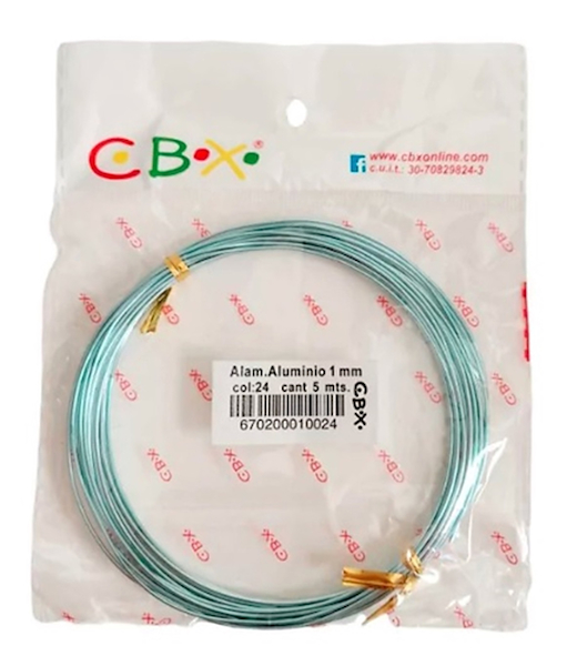ALAMBRE DE ALUMINIO CBX 1mm X 5 Mts