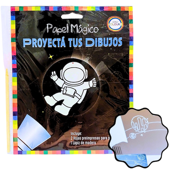 PAPEL MAGICO ESPACIAL PROYECTOR 2 Hjs COLOURS Proyector