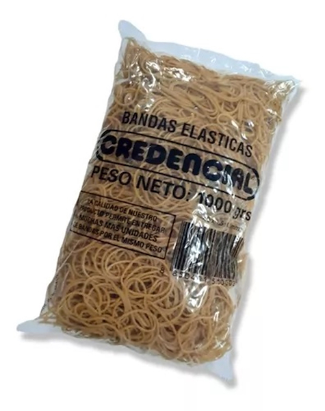BANDAS ELASTICAS PACK X 1000 Gr CREDENCIAL 1000 Gr - CLASICAS