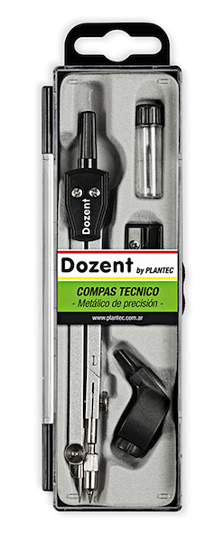 COMPAS 2 ARTICULACIONES C/ADAPT. SACAPUNTAS 19203 DOZENT