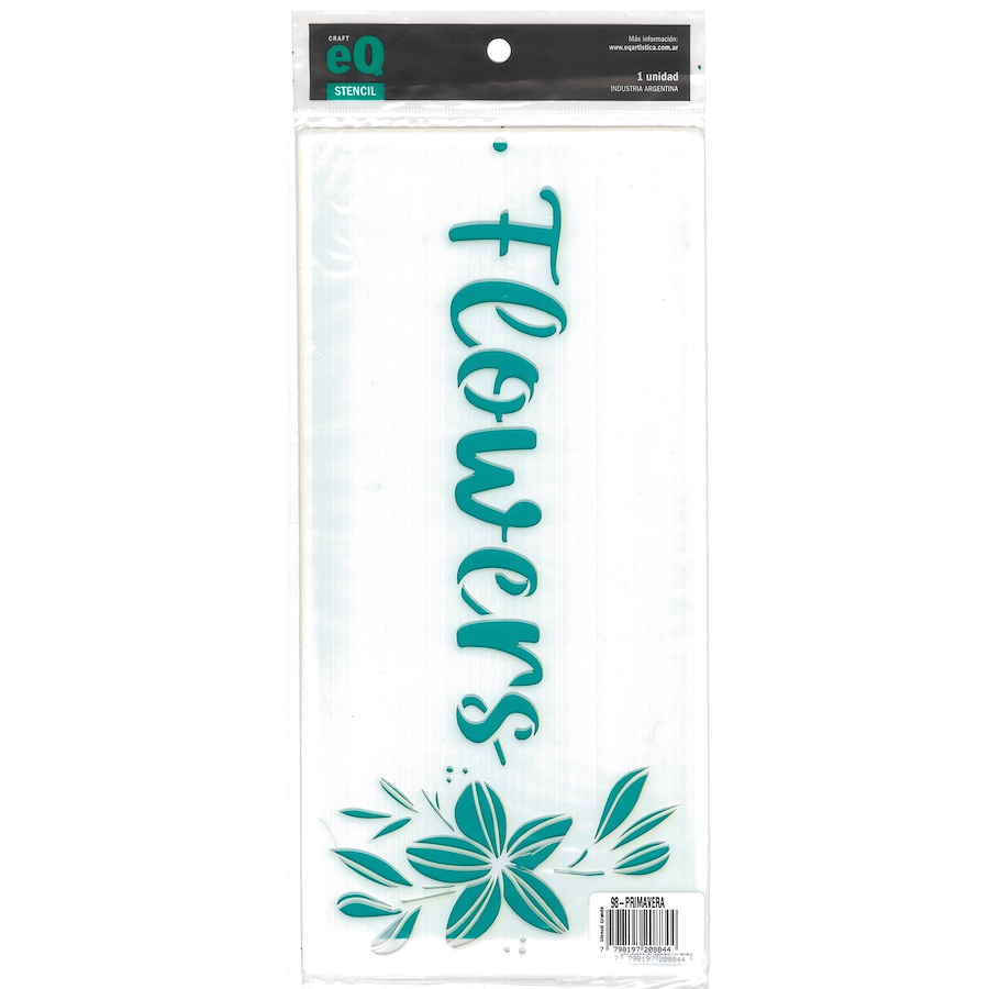 STENCIL 13,5 X 30 CM EQ ARTE 13.5 x 30 - $ 3.200