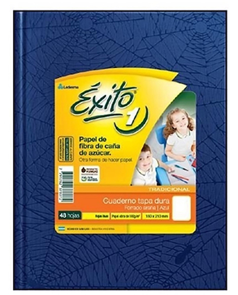 CUADERNO N°1 LISO X 50 Hjs - ARAÑA EXITO AZUL