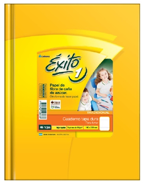 CUADERNO N°1 RAYADO X 50 Hjs EXITO SIN FORRAR