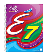 CUADERNO N°7 CON ESPIRAL X 100 Hjs -RAYADO EXITO SIN FORRAR