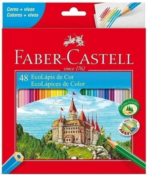 LAPICES COLOR SET X 48 LARGOS FABER CASTELL