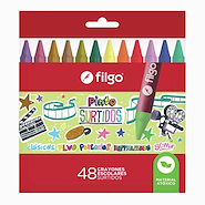 Crayones de cera PINTO / Estuche 48 surtido FILGO
