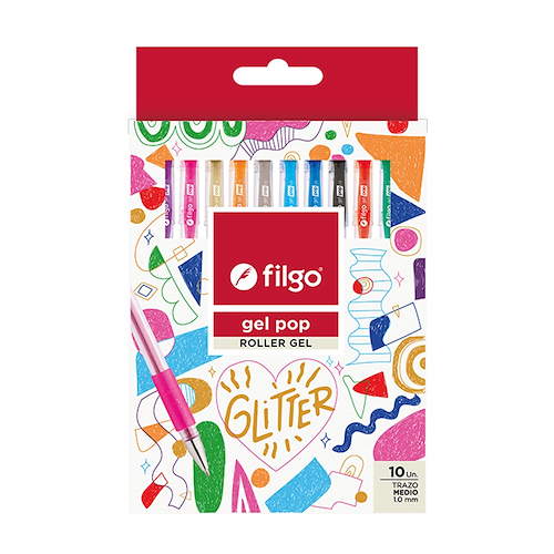 ROLLER GEL POP FILGO SET X 10 - $ 8.500