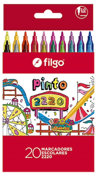 MARCADORES PINTO X 20 CLASICOS FILGO