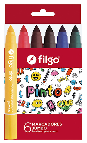 Marcador PINTO JUMBO / Estuche 6 surtido FILGO
