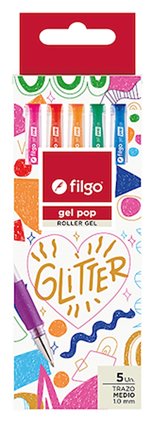 ROLLER GEL POP FILGO SET X 5