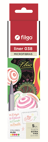MICROFIBRA FILGO LINER 038 DE 0.4MM SET X 5
