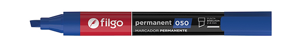 Marcador permanente 050 BISEL FILGO AZUL