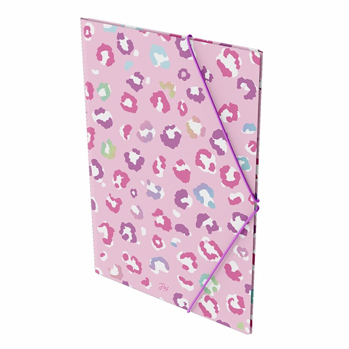 Carpeta 3 Solapas Wilds Animal Print FW ROSA - $ 6.500